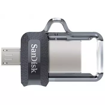 Флешка SanDisk Ultra Dual Drive m3.0 64GB Grey & Silver