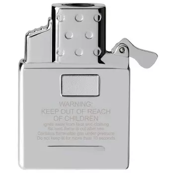 Газовый вставной блок для широкой зажигалки Zippo двойное пламя, нержавеющая сталь (65827)