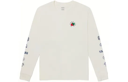 Футболка с втачными рукавами женская, цвета экрю Vans, Ecru