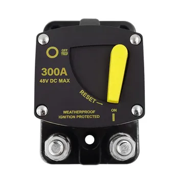 Новый 50A 60A 80A 100A 150A 200A 250A 300A AMP автоматический выключатель предохранитель сброс 12-48 В постоянного тока автомобильный аудио усилитель выключатель водонепроницаемый