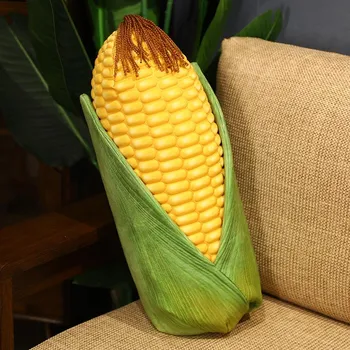 Подушка в виде кукурузы, плюшевая игрушка, жареный початок кукурузы, кукла, креативный подарок на день рождения, плюшевая подушка из кукурузы, мягкая подушка для дивана 50cm