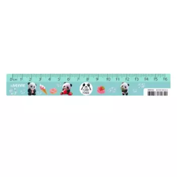 Линейка пластиковая deVENTE Yummy Panda, 16 см