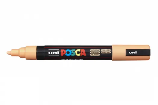 Маркер UNI "POSCA" PC-5M, 1,8-2,5 мм, наконечник пулевидный, цвет лососевый