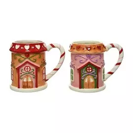 Кружка Kaemingk обиход пряничный домик 13x8,5x11 см в ассортименте