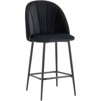 Барный Стул Balsari S Chair Черный Велюр