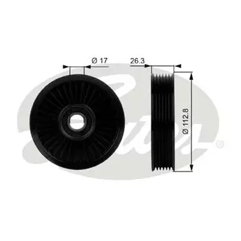 ролик обводной ремня НО!\ Chevrolet Aveo/Cruz 1.2/1.4/1.6/1.8 05>