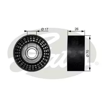 ролик обводной ремня НО!\ Ford Focus/Mondeo 1.6/1.8/2.0 16V 98-01 T38018 GATES
