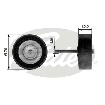 ролик обводной ремня НО!\ Ford Mondeo III/IV 1.8/2.0 T36204 GATES