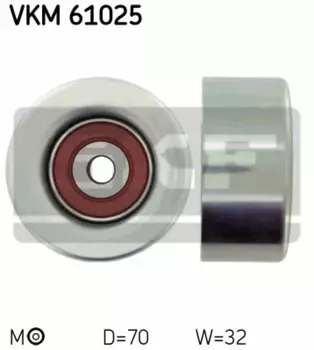 ролик обводной ремня НО!\ Lexus IS250/RX350 2.5/3.5 05>, Toyota Land Cruiser 4.0 03> VKM61025 SKF