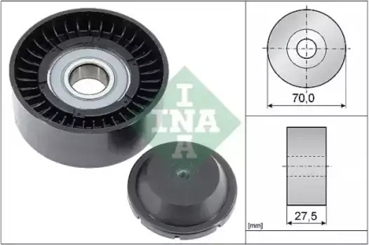 ролик обводной ремня НО!\ Toyota Avensis/Corolla/RavIII 2.0D/2.2D 05> 532 0610 10 INA