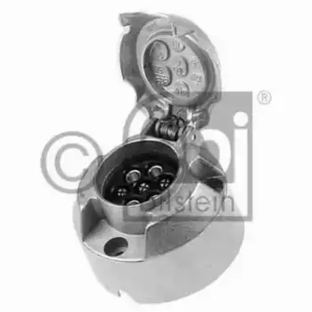 розетка! 7-полюсн. алюм. 12V, Type N, ISO1724\MB/Volvo 07339 FEBI