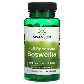 Swanson, Boswellia полного спектра, двойная сила действия, 60 капсул
