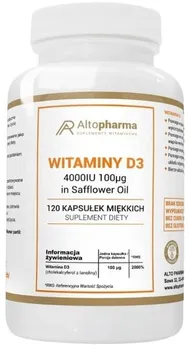 AltoPharma, D3 4000МЕ 120 мягких капсул Inna