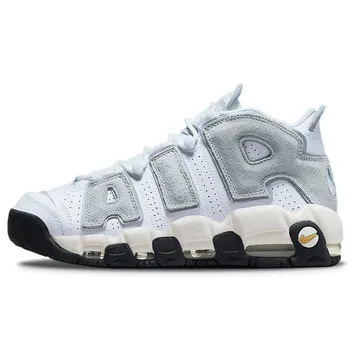 Мужские кроссовки Nike Air More Uptempo 96 Pure Platinum Wolf Grey White Solar-Flare DZ4516-100 44