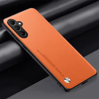 Простой чехол из искусственной кожи для Samsung Galaxy M35 5G M 35 M15 M55 C55 M34 A55 Матовая силиконовая задняя крышка Защитный чехол для камеры Противоударный бампер For Samsung M35 5G красный