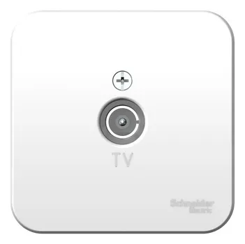 Розетка Schneider Electric BLNTA000011 TV, изолир. Пластина (белый) наруж