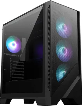 Корпус ATX MSI MAG FORGE 321R AIRFLOW 306-7G23R22-HH9 черный, без БП, боковая панель из закалённого стекла, 2*USB 3.0, USB 3.1