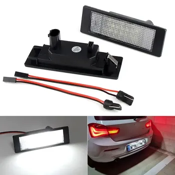 Для BMW 1 серии E81 E87 E63 E64 M6 E85 E86 Z4 F12 F13 F20 K48 MINI R60 R61 Светодиодная лампа номерного знака автомобиля Luz No Error