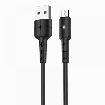 Кабель Micro USB-USB, 1м, черный RockBox RC-M03 (125907)