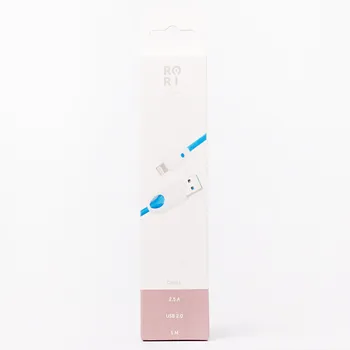 Кабель USB-Lightning, Kurato, RORI-L200, 1м, синий (106668)