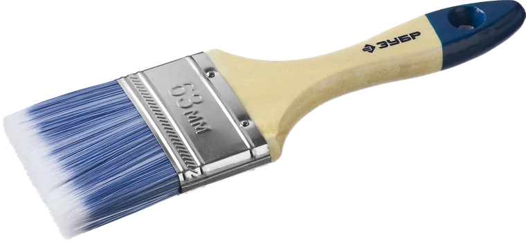 Кисть Зубр МАСТЕР АКВА, плоская, 63мм (4-01007-063)