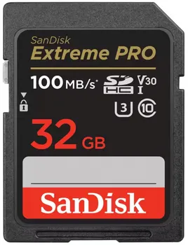 Карта памяти 32GB SanDisk Extreme PRO SDSDXXO-032G-GN4IN 100MB/s Read & 90MB/s Write, Lifetime Warranty