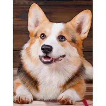 5D Алмазная картина Diy Fox Алмазная вышивка Животные Мозаика Наборы вышивки крестом 20x30cm