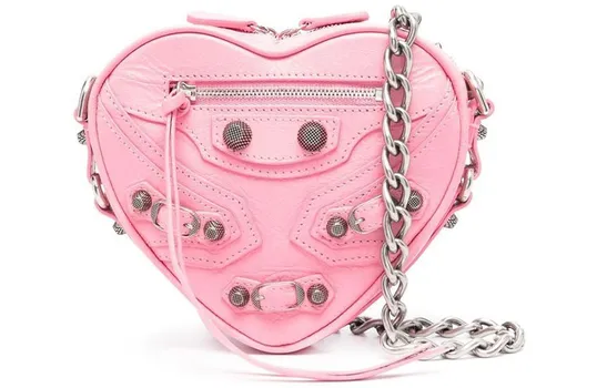 Balenciaga Мини-сумка Le Cagole Heart Pink