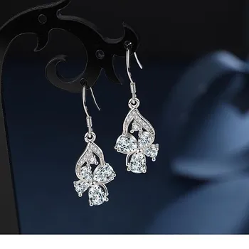Серьги Dorp из стерлингового серебра 925 пробы с аметистом, серьги из серебра 925 пробы Aros Mujer Oreja Orecchini, серьги с аметистом для девочек фиолетовый