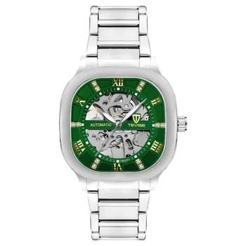 TEVISE Luxury Waterproof Automatic Men Mechanical Auto Date Full Steel Business Top Brand Man Watches золотой/белый