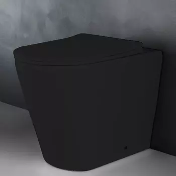 Приставной унитаз Gid TRS-263BM черный матовый