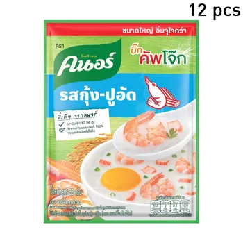 Knorr 100% рисовая каша с жасмином быстрого приготовления (Отвар) с Ширмпом и Сурими (Крабовые палочки) 55 г. х 4/12/24 шт. 55 g. x 4 pcs