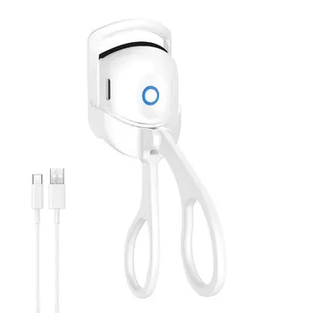 Электрические щипцы для завивки ресниц Модель с зарядкой через USB Быстрый нагрев Портативный зажим для завивки ресниц Формирование и прочная завивка Термальный зажим для ресниц