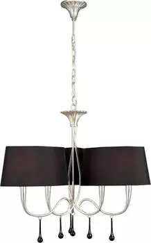Подвесная люстра Mantra Paola Painted Silver 3530