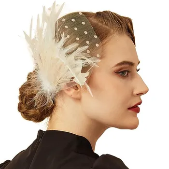 Cizoe Fascinators Gatsby Flapper аксессуары арт-деко вечерние аксессуары головной убор с павлиньими перьями