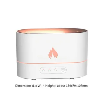 Портативный USB-диффузор эфирного масла, ультразвуковой увлажнитель воздуха, домашний офис, освежитель воздуха с эффектом пламени, ароматизатор, успокаивающий сон, распылитель