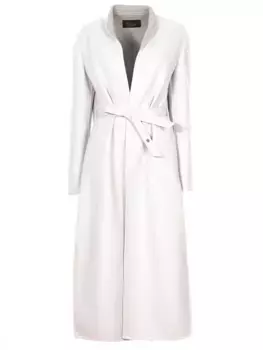 Кашемировое пальто с поясом LORO PIANA