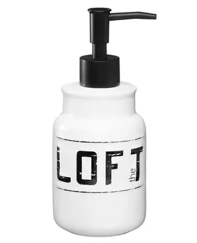 Дозатор для жидкого мыла настольный, керамика,LOFT