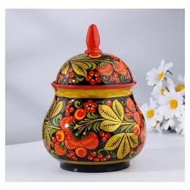 Сахарница, 14,5х18 см, хохлома