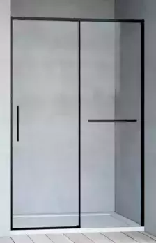 Душевая дверь «Vincea» Slim Soft VDS-1SS100CLB 100/200 прозрачная/чёрная