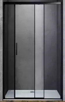 Душевая дверь «Vincea» Soft VDS-3SO110CLB 110/195 прозрачная/чёрная