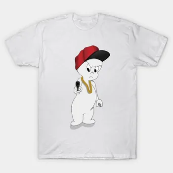 Футболка женская Casper The Not So Friendly Ghost Harajuku Print Kawaii футболка летняя женская футболка с коротким рукавом топ футболка S