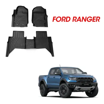 2023 Новый дизайн 3D TPV резиновые автомобильные коврики для FORD RANGER 2017 + 2022 +