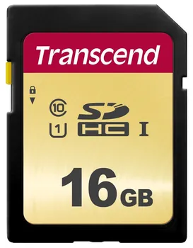 Карта памяти 16GB Transcend TS16GSDC500S SDHC Class 10 U1 500S, MLC