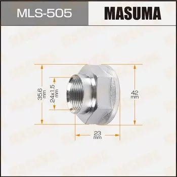 Гайка ШРУСа Masuma, 24x1.5, под ключ 36мм, арт. MLS-505
