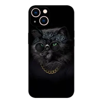 Черный чехол из ТПУ для OPPO A17 A17K A57 A57E A57S A77 A77S 2022 4G 5G Британская короткошерстная кошка OPPO A57 4G 5G
