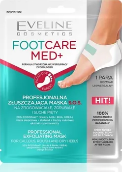 Профессиональная отшелушивающая тканевая маска S.O.S для пяток, 1 пара Eveline Cosmetics, Foot Care Med+