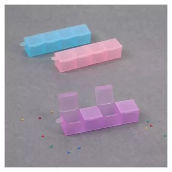 Контейнер для декора, 4 ячейки, 10 × 2 см