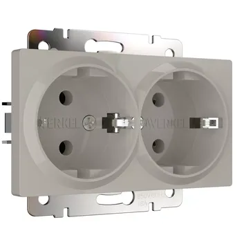 Розетка двойная с заземлением Werkel W1272004 4690389213960 a069774