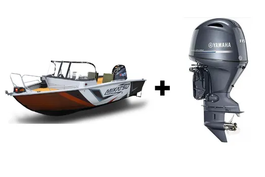 Комплект Алюминиевая лодка (катер) Mikatsu (Микатсу) 570 (Z43) Premium + мотор Yamaha F115BETL